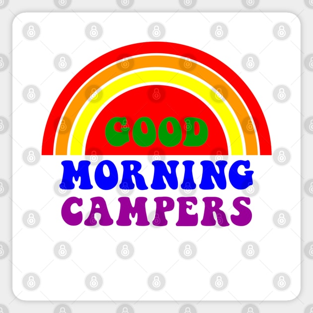 Good Morning Campers Sticker by Yule